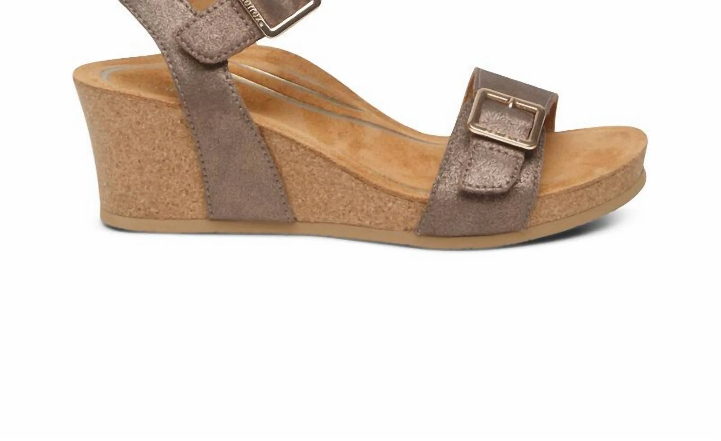 Aetrex - LEXA QUARTER STRAP WEDGE SANDAL