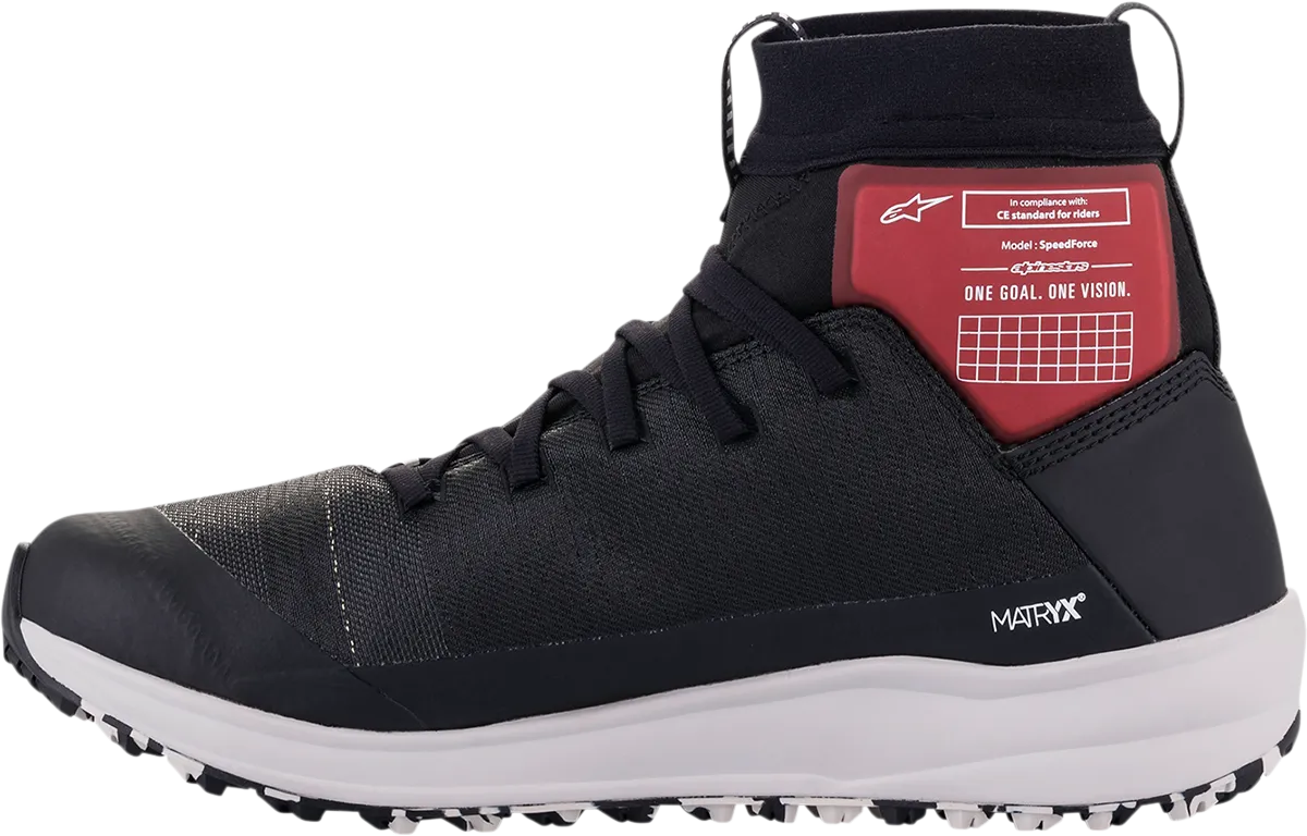 ALPINESTARS Speedforce Shoes - Black/White/Red - US 10.5 2654321-123-105