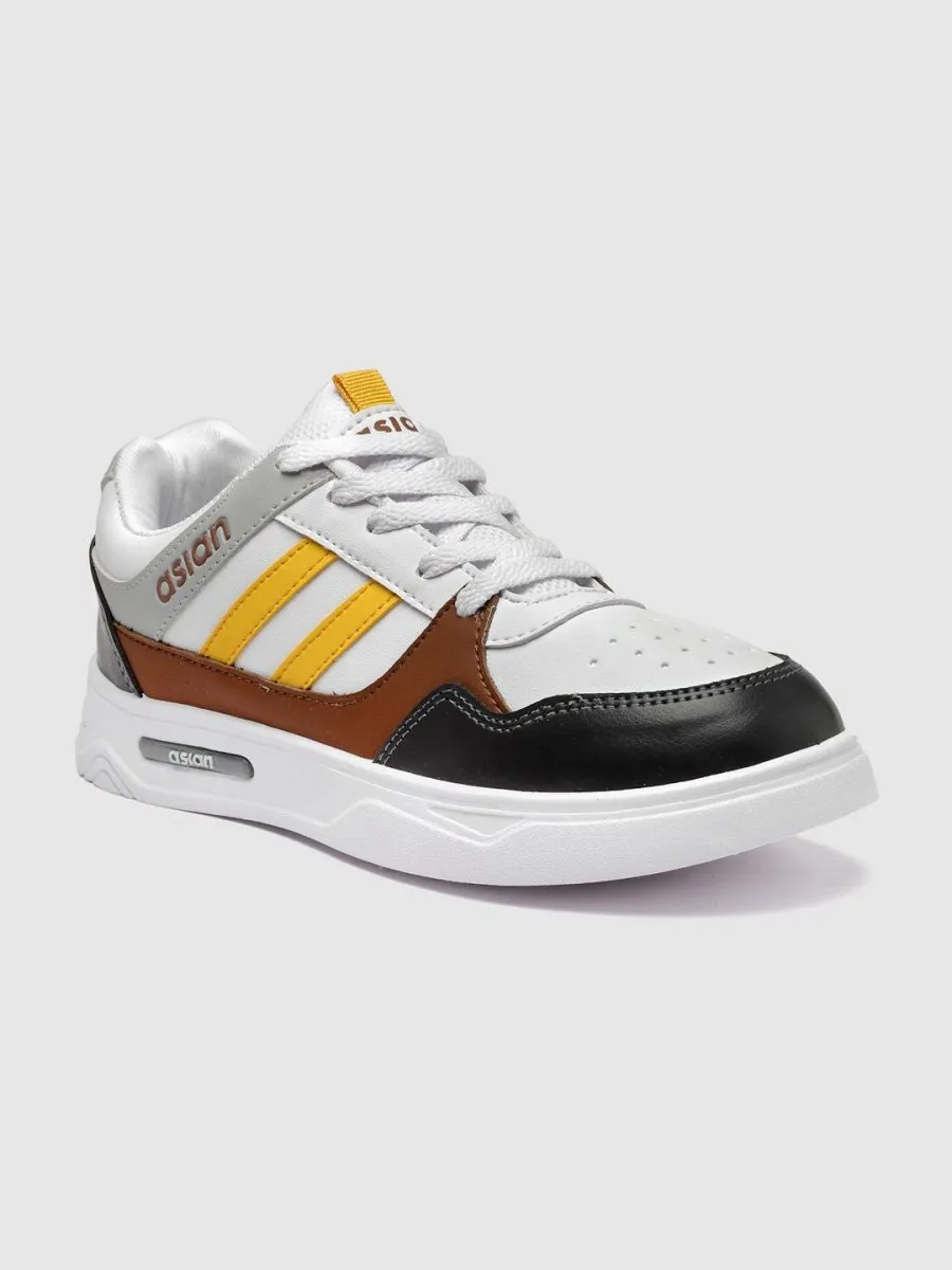 ASIAN Men Striped Memory Foam Insole Sneakers