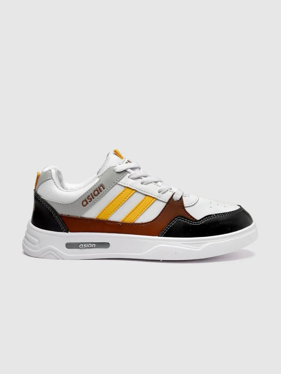 ASIAN Men Striped Memory Foam Insole Sneakers
