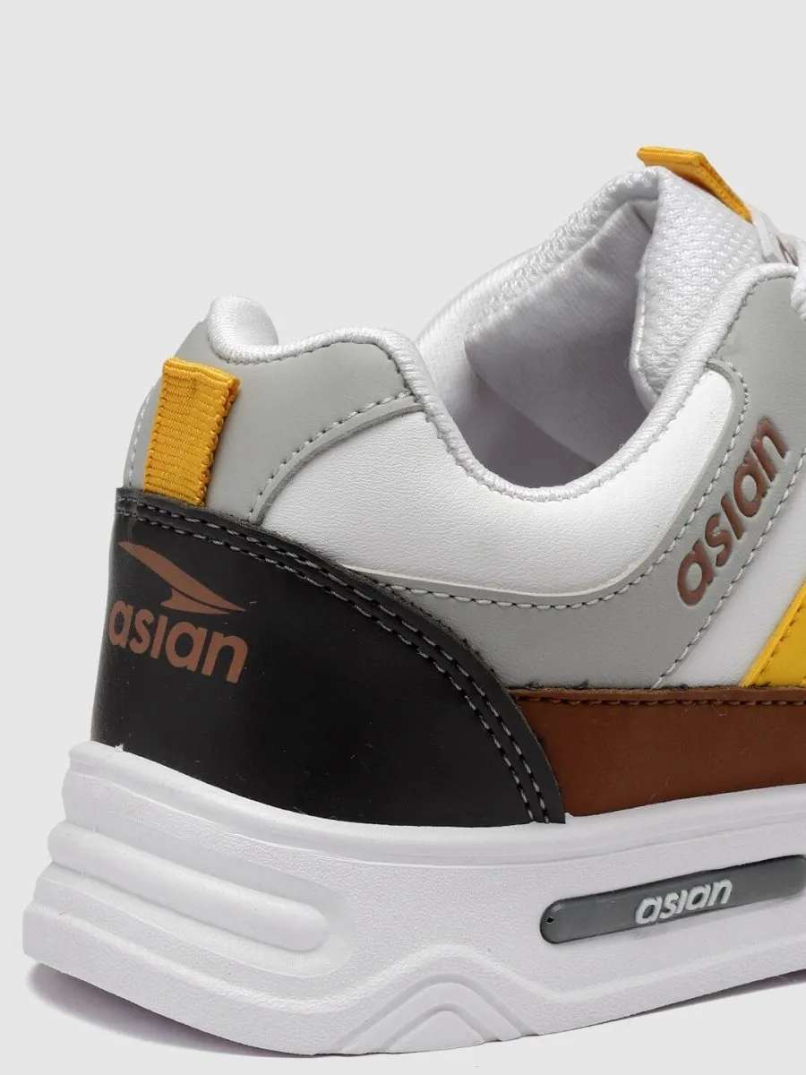 ASIAN Men Striped Memory Foam Insole Sneakers