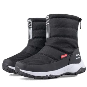 Cuzcare Waterproof Women Snow Boots Nonslip Plush Orthopedic Shoes
