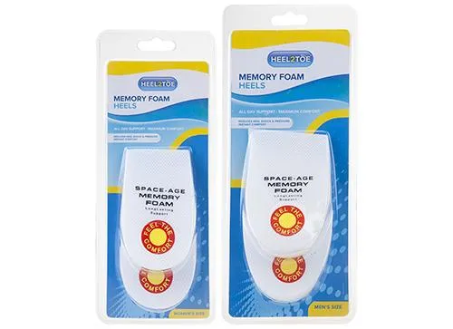 Memory Foam Heels 1 Pair - Case of 12