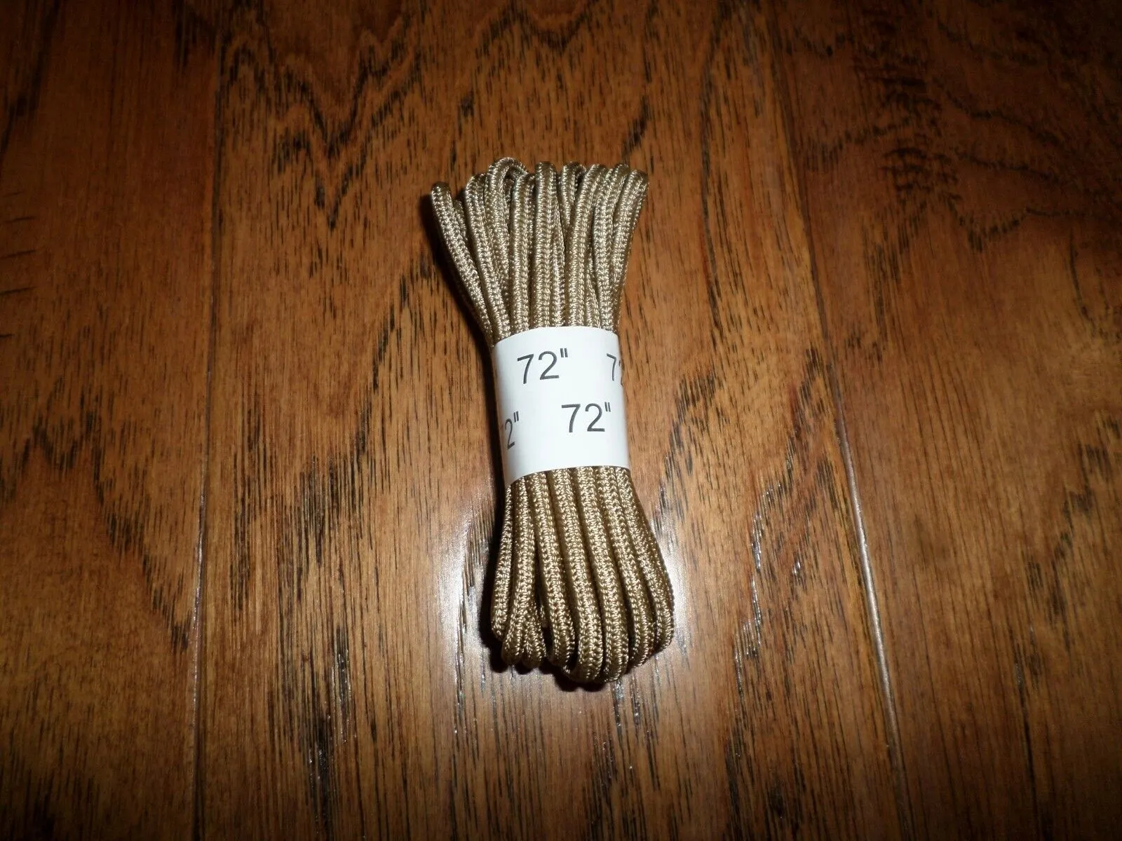 NEW U.S MILITARY STYLE  BOOT LACES KHAKI NYLON 72 INCHES 1 PAIR
