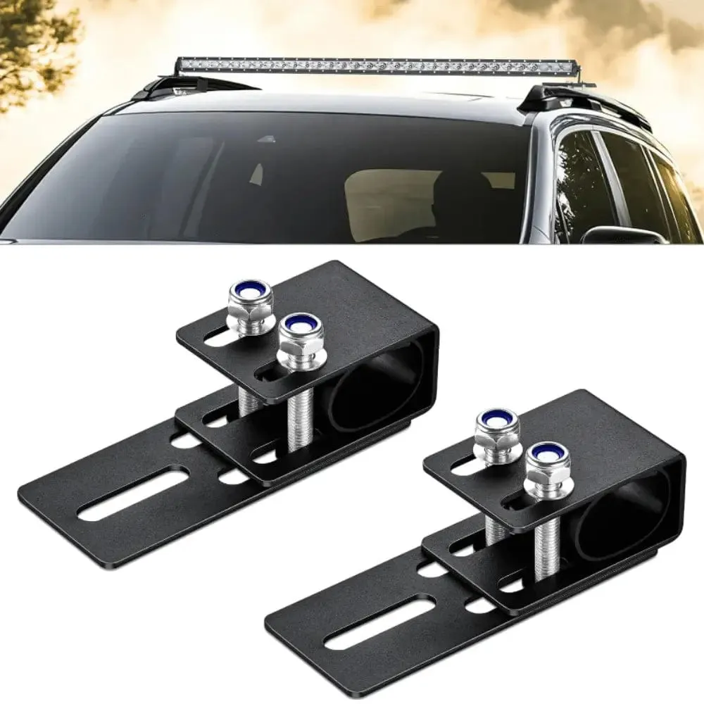 Non-Slip Clip Vehicle Roof Luggage Rack Lightbar Mounts