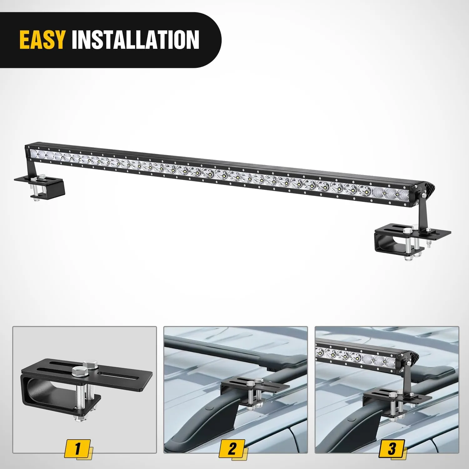 Non-Slip Clip Vehicle Roof Luggage Rack Lightbar Mounts