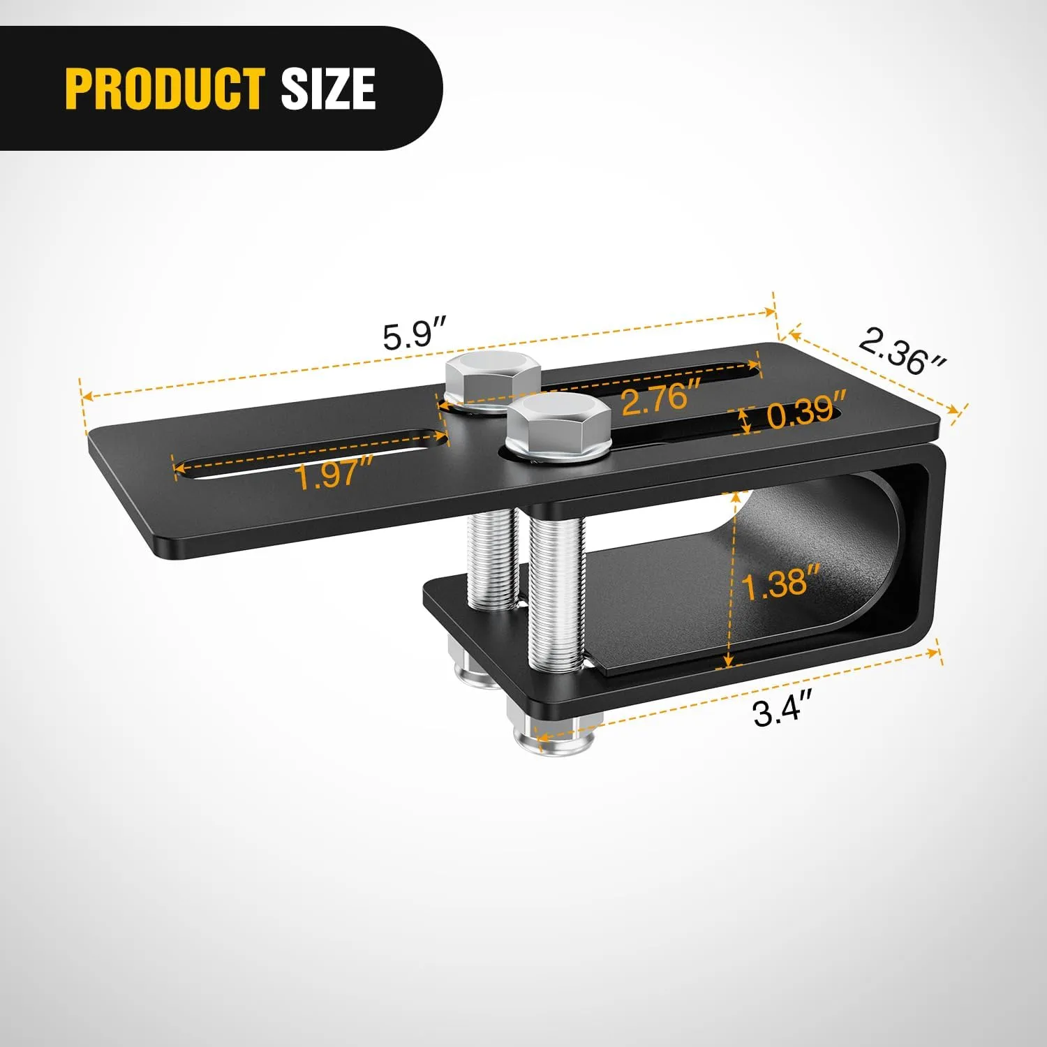 Non-Slip Clip Vehicle Roof Luggage Rack Lightbar Mounts