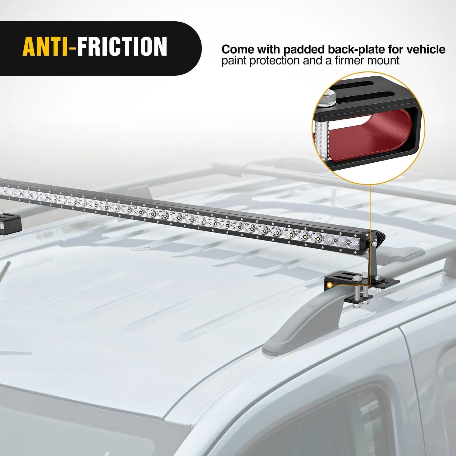 Non-Slip Clip Vehicle Roof Luggage Rack Lightbar Mounts