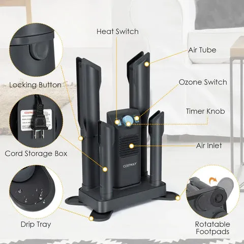 Powerful Multipurpose Electric Shoe Boot Glove Warmer Dryer